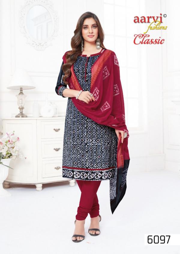 Aarvi Classic Vol-2 Cambric Cotton Wax Embroidery Designer Dress Material 